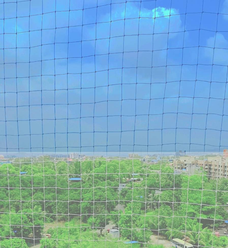 Durable Society Bird Nets for High-Rise Buildings | AS Enterprises Solution | 8051800912 | Vapi, Mumbai